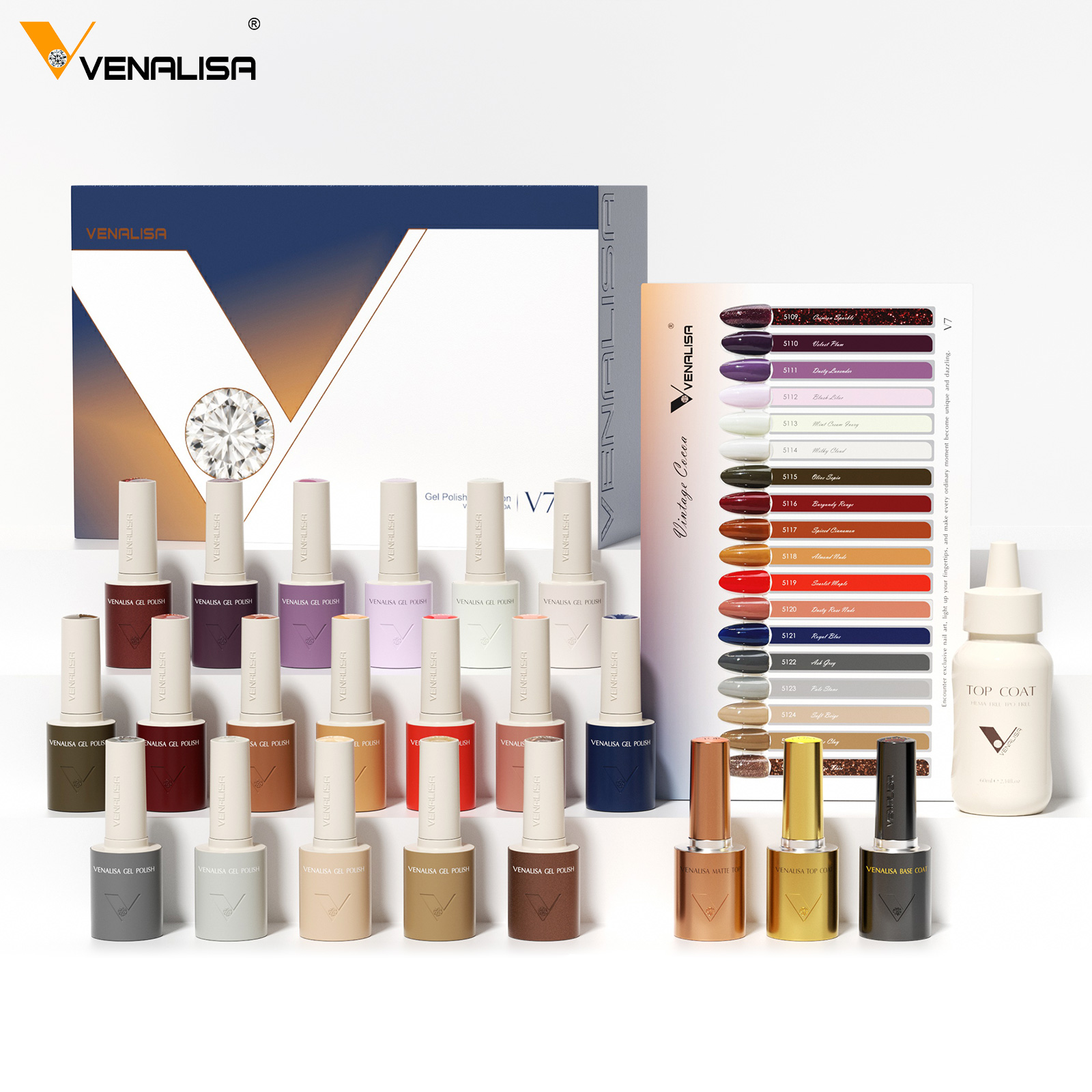 Vintage Collectible Bottles - VENALISA V7 Gel Nail Polish 18