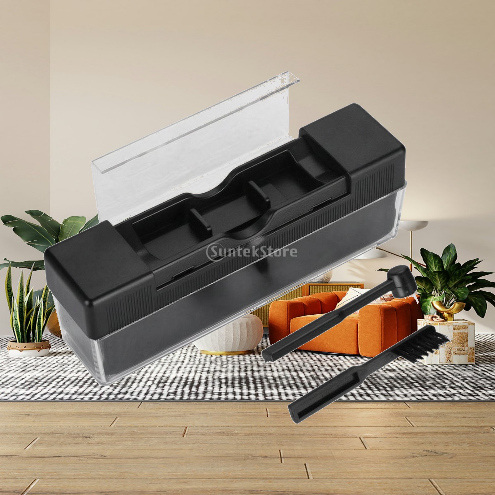 Vinyl Record Cleaner - Plastic Record Cleaning Brush Kit for