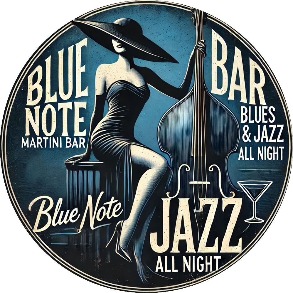 Blue Note Jazz Martini Bar Vin - Vintage Collectible Plates recension och pris