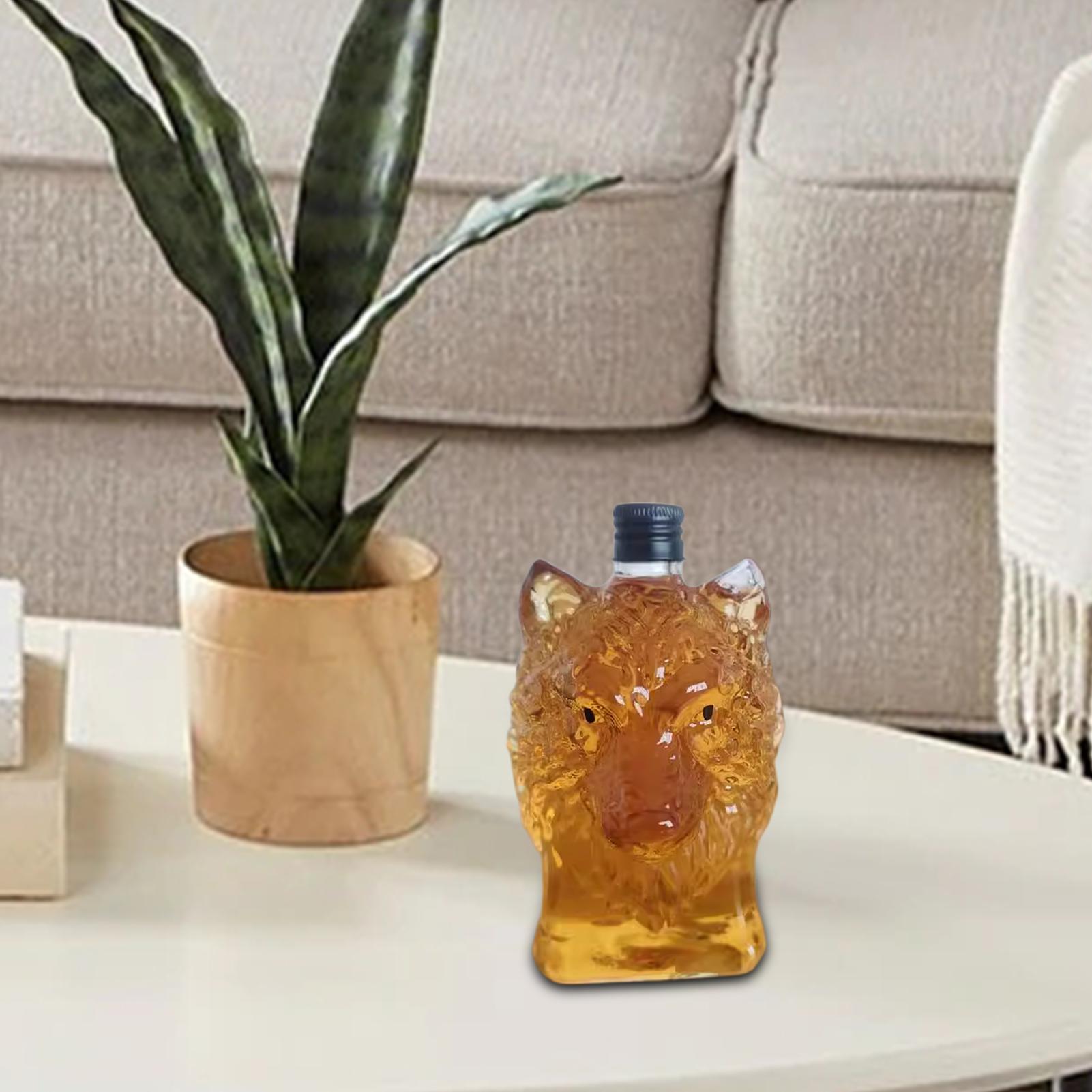 Whiskey Bottle Wolf Shape Wine - Vintage Collectible Bottles recension och pris