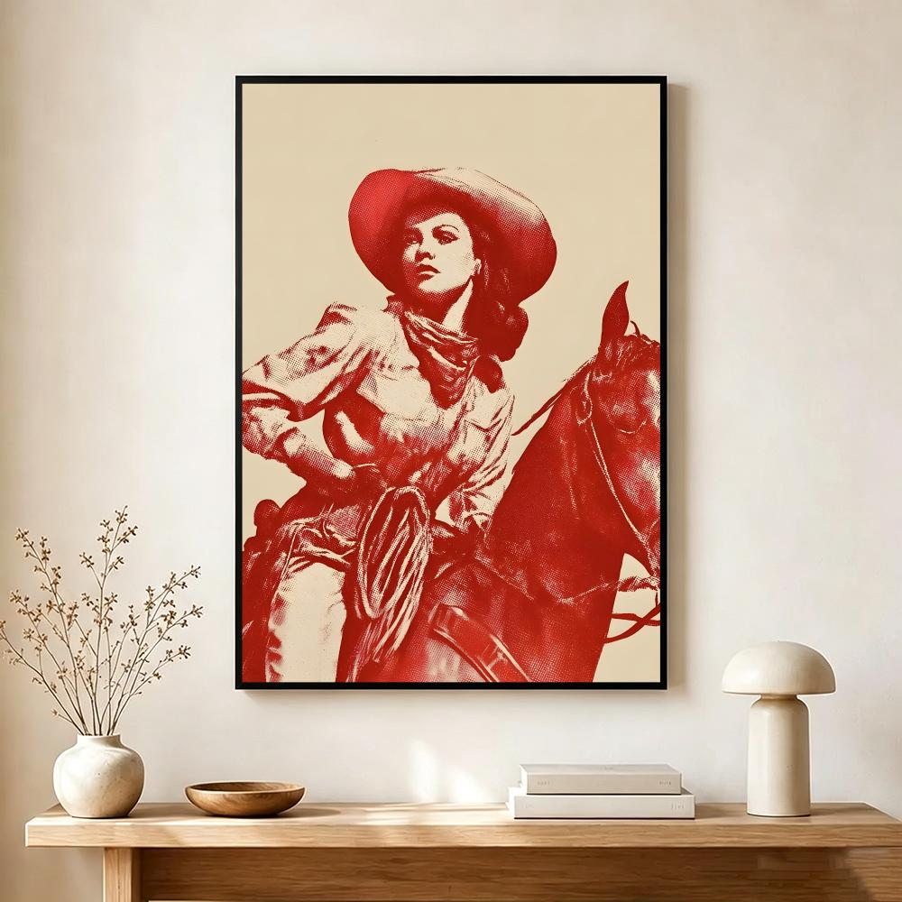 Vintage Cowgirl Theme Poster M - Vintage Collectible Posters recension och pris