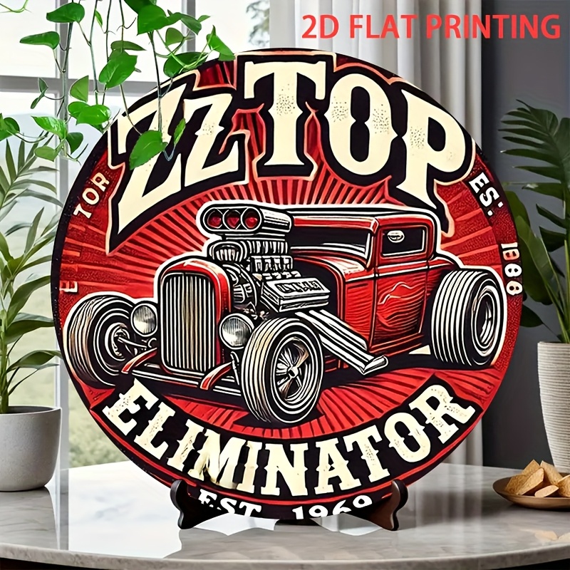 2D Flat, 1pc ZZ Top Eliminator - Vintage Collectible Plates recension och pris