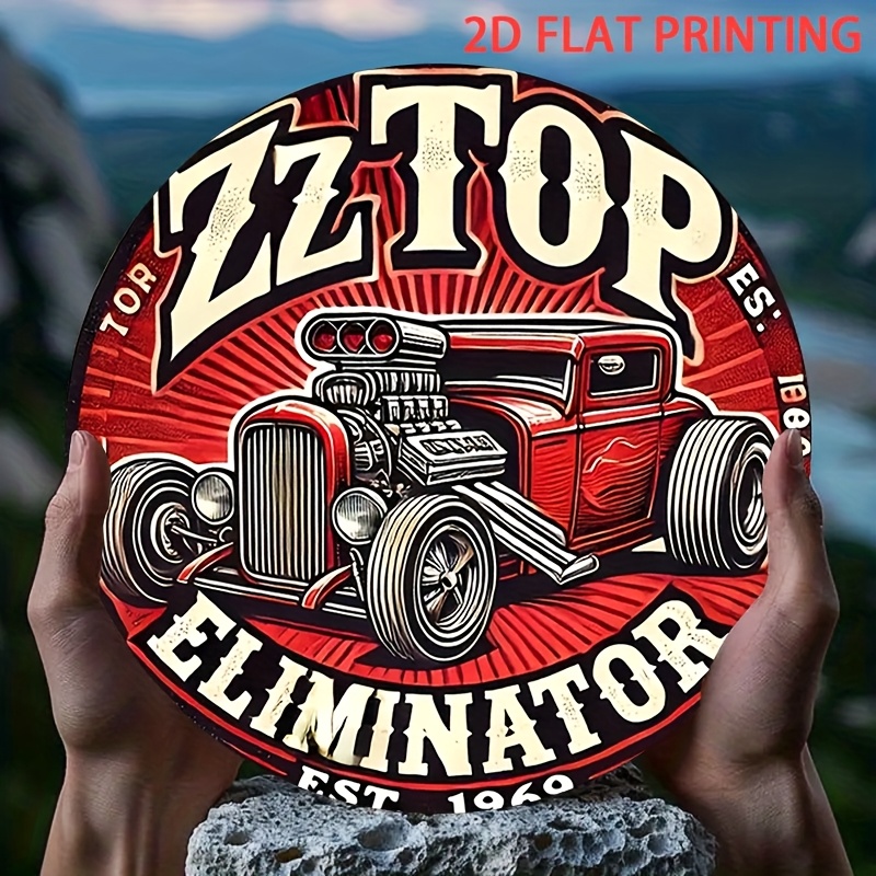 2D Flat, 1pc ZZ Top Eliminator - Vintage Collectible Plates recension och pris