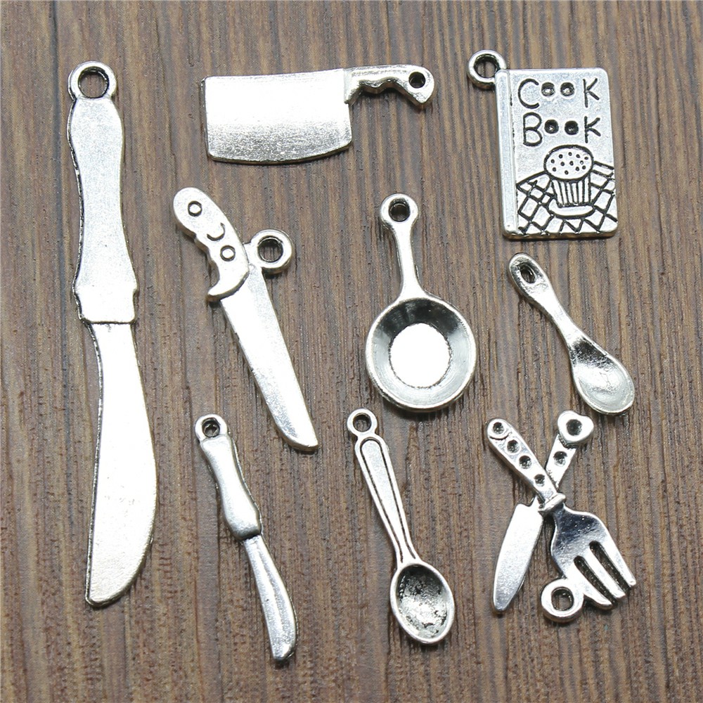 20pcs Kitchenware Charms Antiq - Vintage Collectible Spoons recension och pris