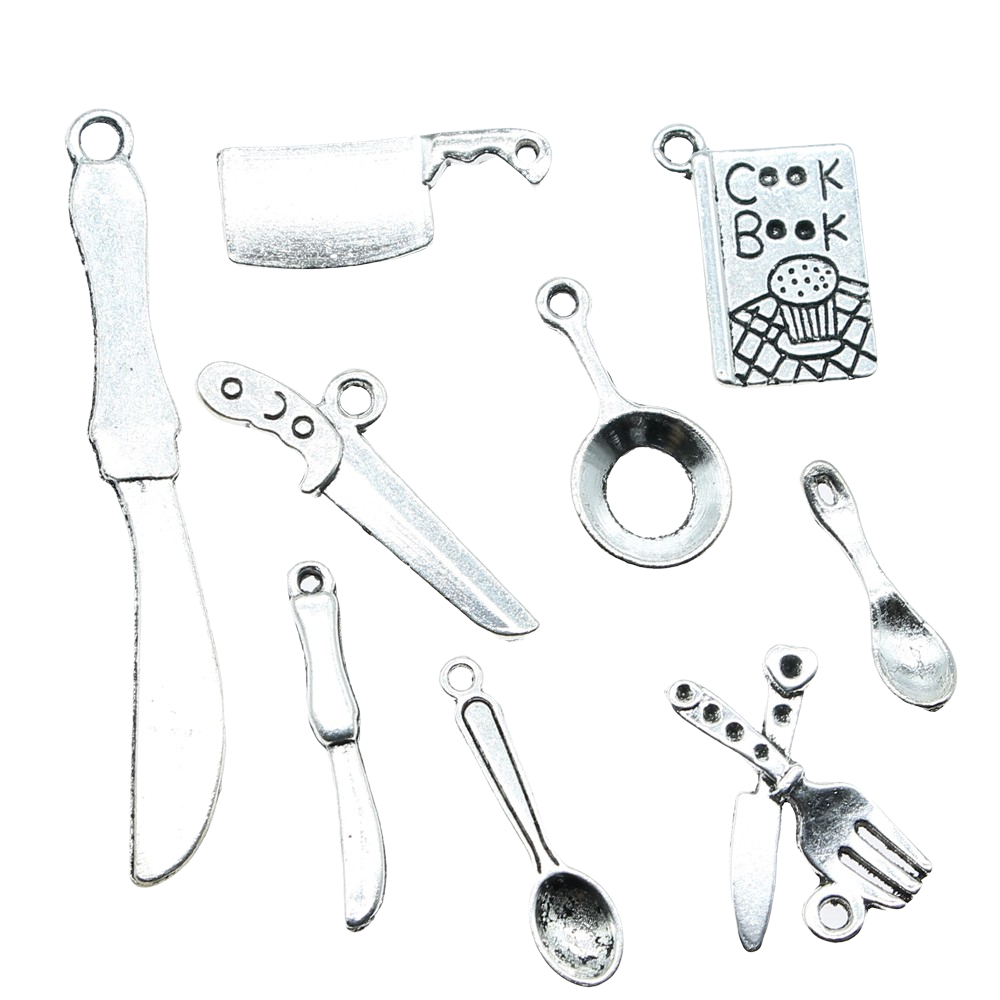 20pcs Kitchenware Charms Antiq - Vintage Collectible Spoons recension och pris