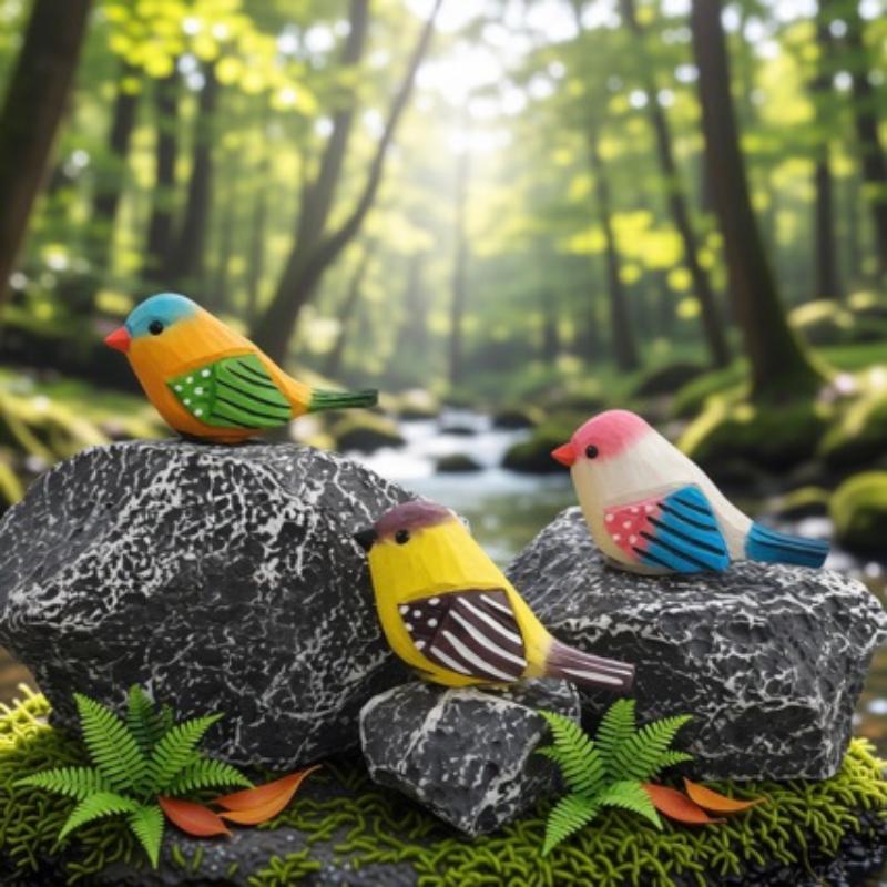 Kawaii Hand Carved Wooden Bird - Vintage Collectibles Store recension och pris