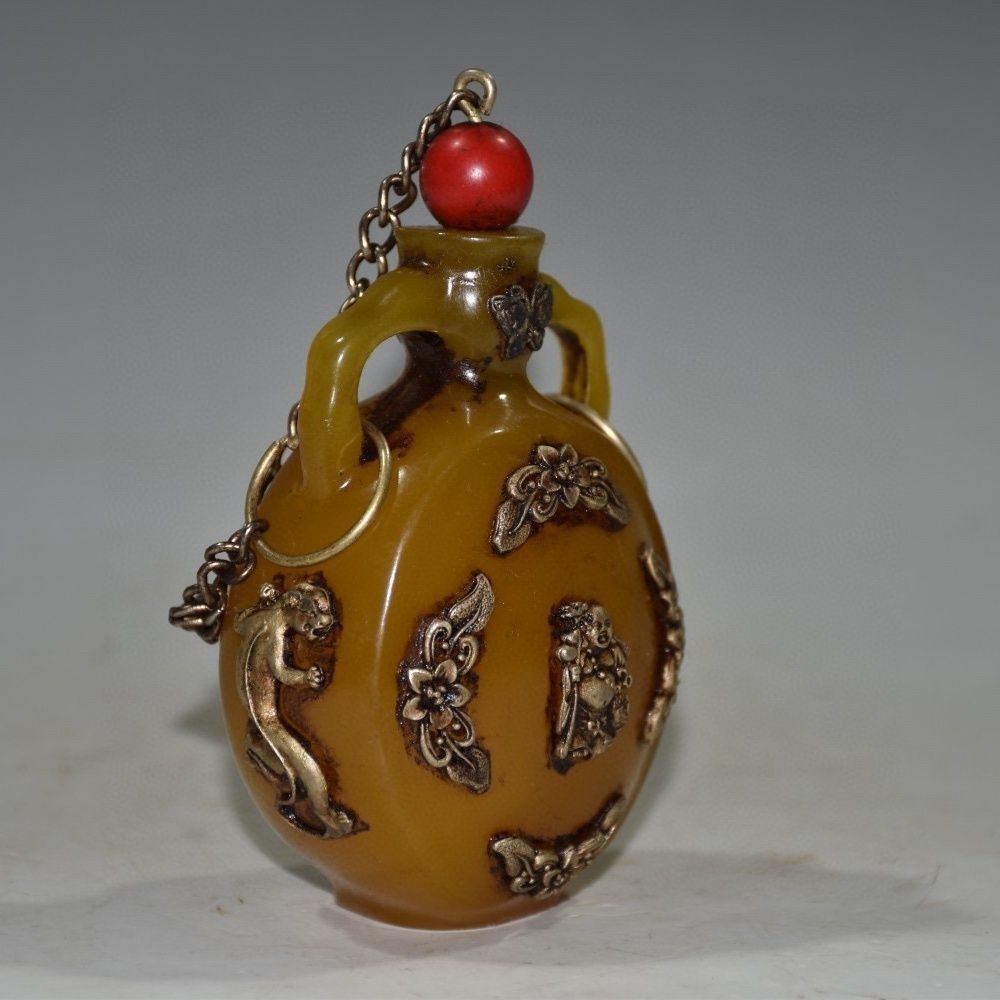 Vintage Collectible Carved Amb - Vintage Collectible Bottles recension och pris