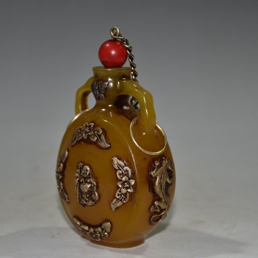 Vintage Collectible Carved Amb - Vintage Collectible Bottles recension och pris