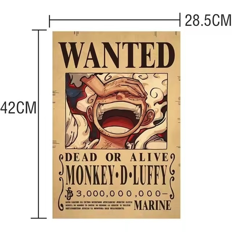 Anime One Piece Bounty Wanted  - Vintage Collectible Posters recension och pris