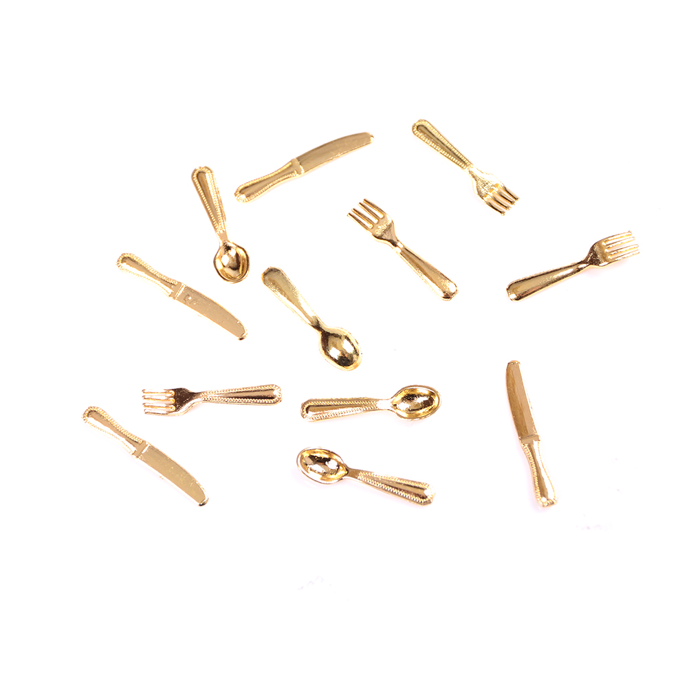 12Pcs 1:12 Mini Vintage Dollho - Vintage Collectible Spoons recension och pris