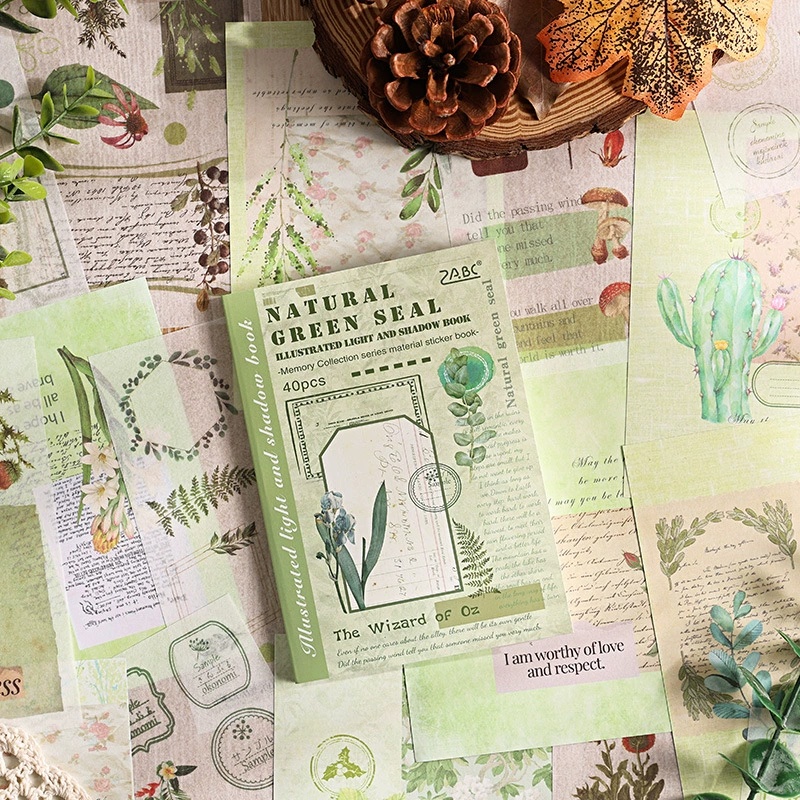 40 Sheets Illustrated Light Sh - Vintage Collectible Books recension och pris