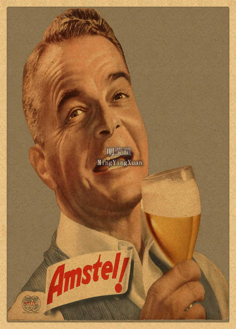 Vintage Beer Wine Drink Chart  - Vintage Collectible Posters recension och pris